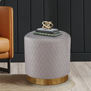 Serena Fabric Ottomans in Grey Colour - HomeTown