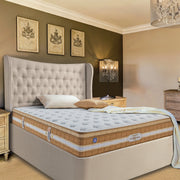 Club Class Natura Orthopedic Spine Support Pocket Spring King Mattress 80x72x10 Inch in Grey Colour - HomeTown