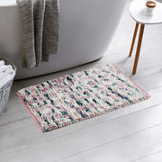 Emilia Micro Chenille Multipurpose Loop Bath Mat 50x80 Cm in Blush Blue Colour - HomeTown