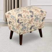 Azalea Fabric Ottomans in Peach Printed Colour - HomeTown
