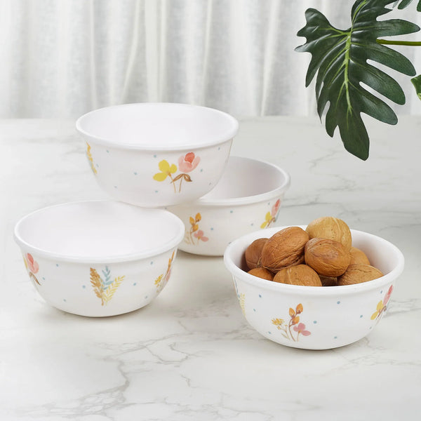 Gypsy Melamine Veg Bowl/Katori Set of 4 in Multi Colour dimensions