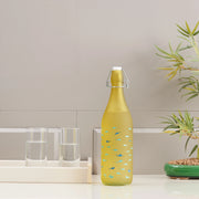 Bahamas Glass Green Frosted Bottle 1L in Green Colour - HomeTown