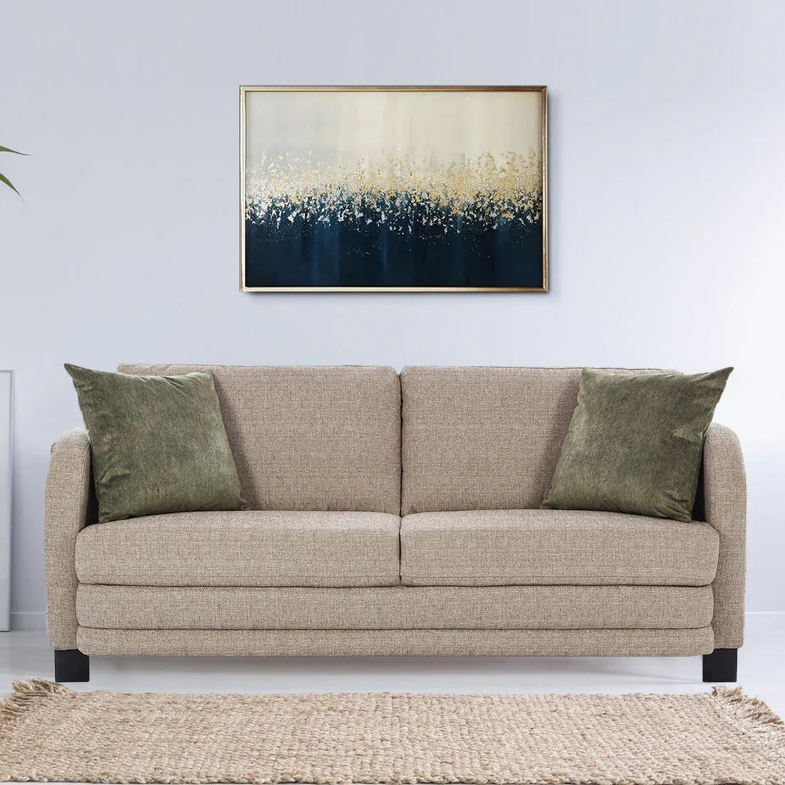 Grace Fabric Three Seater Sofa - HomeTown