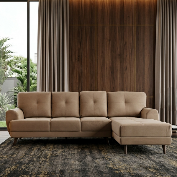 RIGA LYRA FAB LOUNGER LARGE BROWN LH dimensions