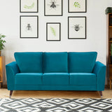 Magnific Velvet 3 Seater Sofa Green