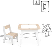 Roobik Activity Table & Chair in Chestnut Colour - HomeTown