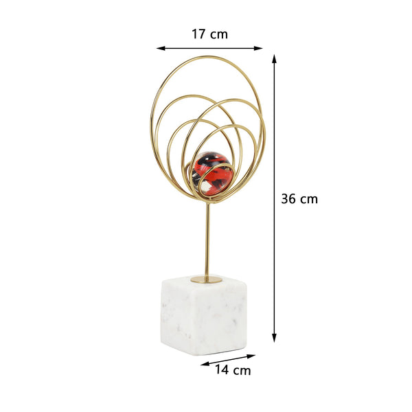 De Massion Aurora Gold Rings Accent Piece Peach dimensions