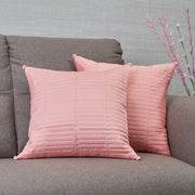 Fiesta Quilted Set of 2 Cushion Cover 40x40 Cm in Blush Colour - HomeTown