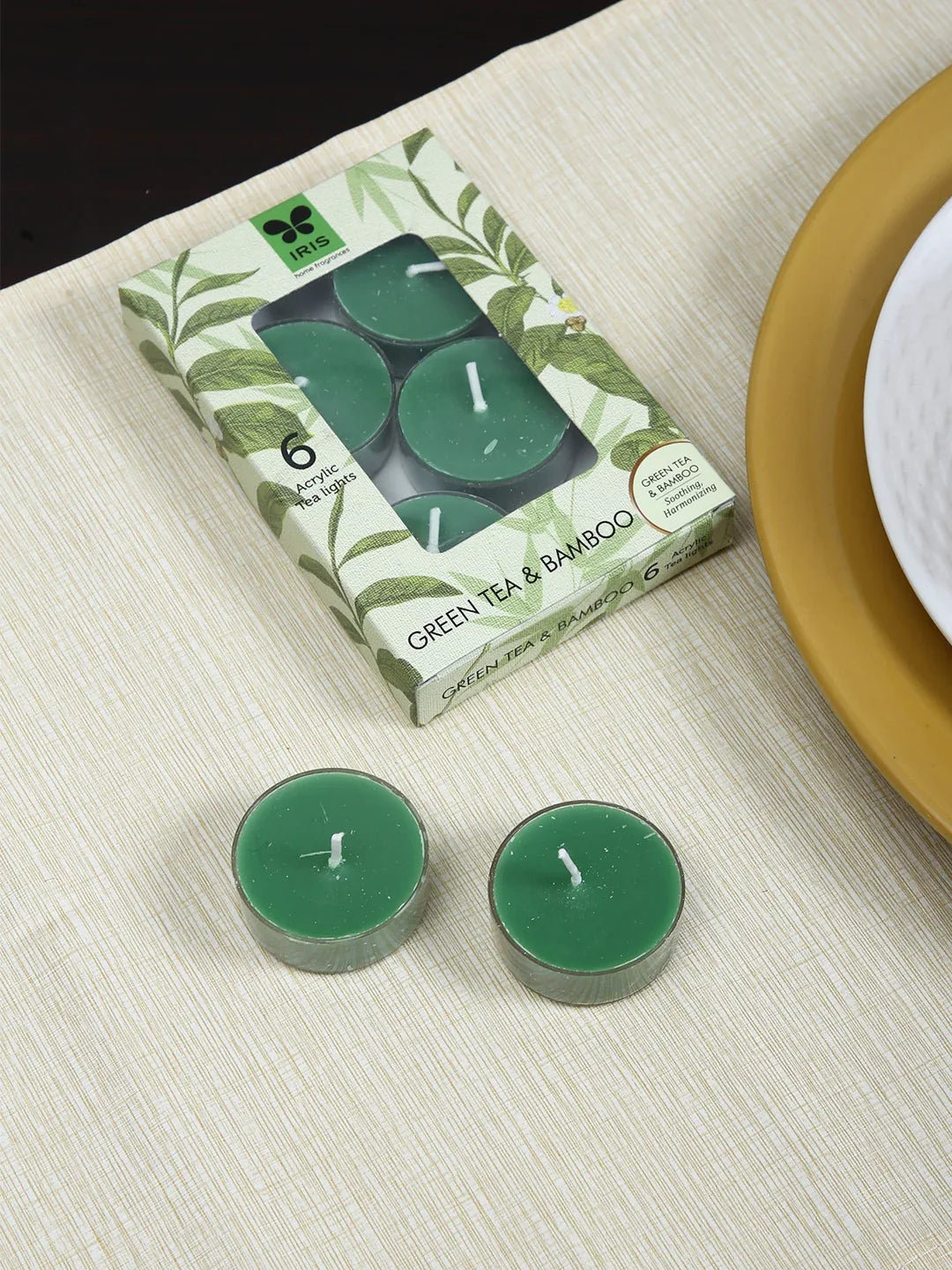 Tealight Candle Tealight in Green Bamboo Colour - HomeTown