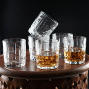 Cairo Glass Whisky Glass Set of 6 in Transparent Colour - HomeTown