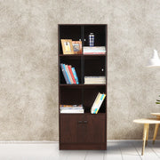 Crony Engineered Wood Medium Book Shelf in Wenge Colour - HomeTown