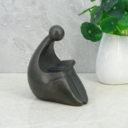 Noire Polyresin Man Reading Book 15 Cm in Black Colour - HomeTown