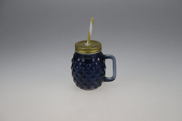Manhattan Glass Pineapple Jar 400 ml in Black Colour dimensions