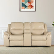 Murray Half Leather Recliner In Beige Colour - HomeTown