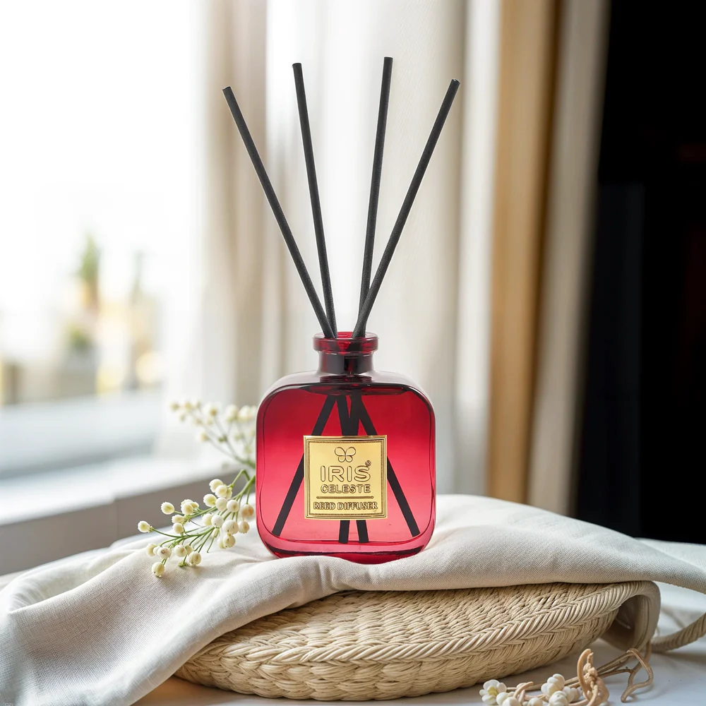 Iris Celeste Reed Diffuser Set in Pink Colour - Best Oil Diffuser for Home