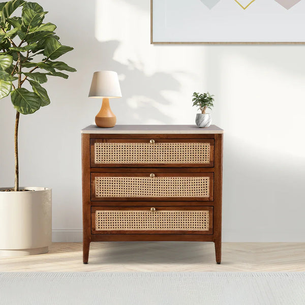 Siam Acacia Wood Chest Of Drawer in Honey Colour - HomeTown