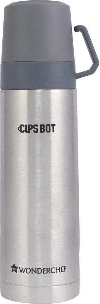 CupsBot Stainless steel Vacuum Insulated Hot And Cold Flask 350ML in Silver Colour dimensions