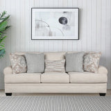 Thames Fabric Sofa in Beige Color | 3 Seater