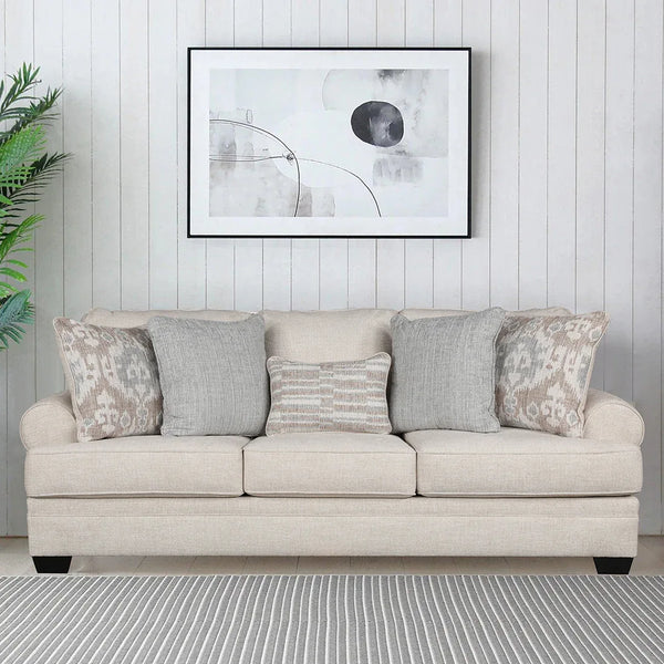 Thames Fabric Sofa in Beige Color | 3 Seater dimensions