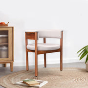 Haruki Acacia Wood Dining Chair in Teak Colour - HomeTown