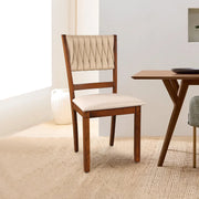 Quest Rubberwood Dining Chair Set of 2 in Walnut Colour - HomeTown