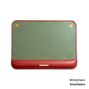 Ellie MDF + Leatherite Table Mat in Navy & Red Colour - HomeTown