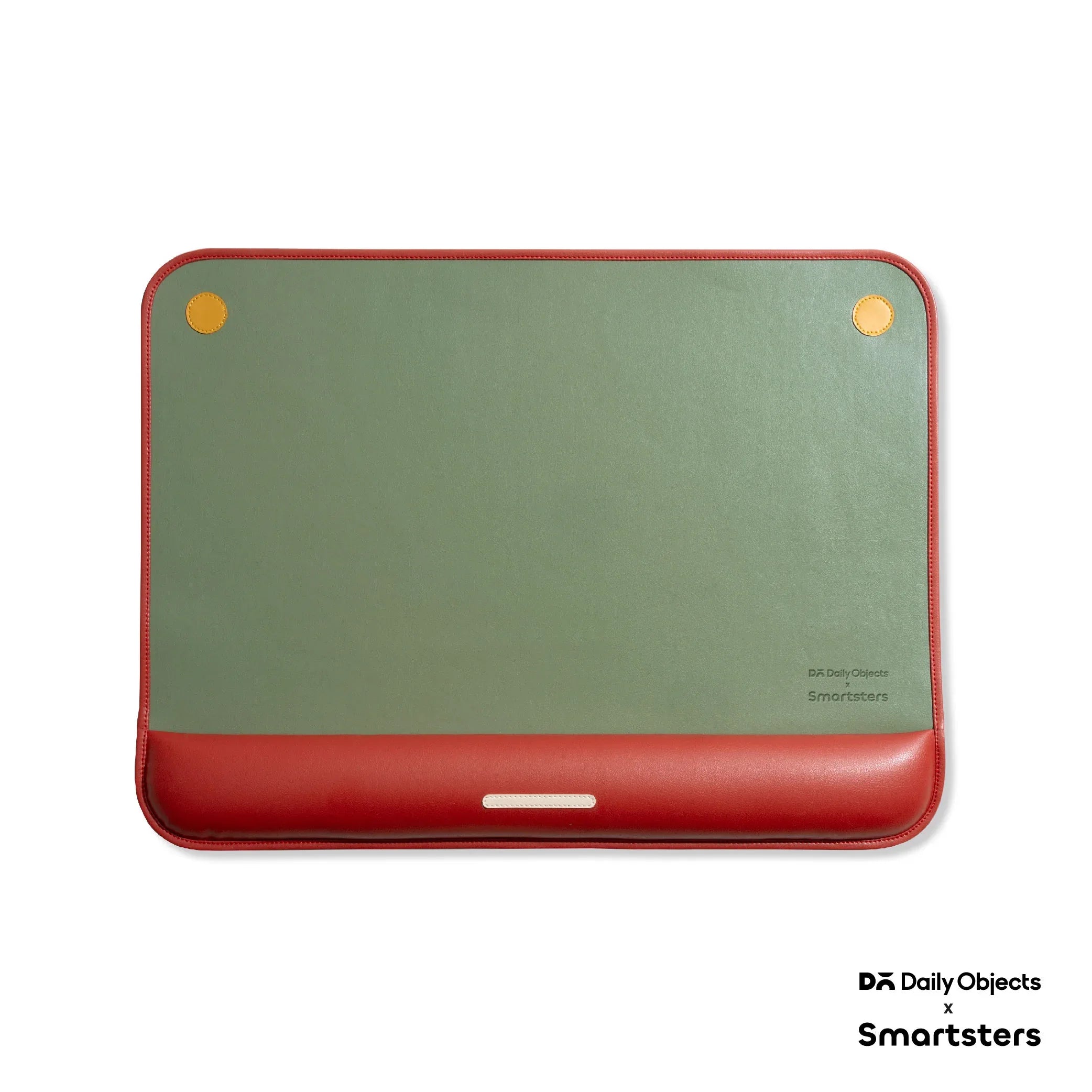 Ellie MDF + Leatherite Table Mat in Navy & Red Colour - HomeTown