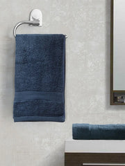 Paradiso Cotton Set Of 2 Hand Towel 40X60 Cm 500 Gsm in Navy Colour - HomeTown