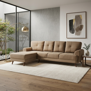 RIGA LYRA FAB LOUNGER LARGE BROWN RH