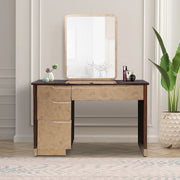 Arabella Dresser With Mirror in Matt Gold Colour - HomeTown