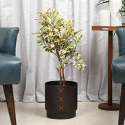 Cosmos Metal Planter 22 cm in Brown Colour - HomeTown