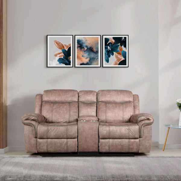 Enfield Fabric Rocker Recliner Sofa in Brown Colour dimensions