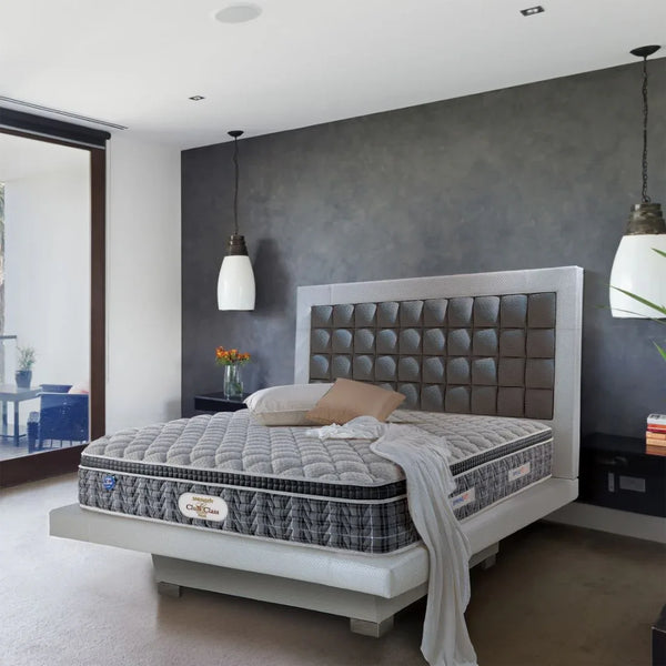 Club Class Petal Orthopedic Back Support Pocket Spring Single Mattress 72x36x6 Inch in Grey Colour dimensions