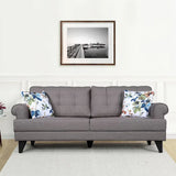 Paddington Fabric 3 Seater Sofa Light Brown