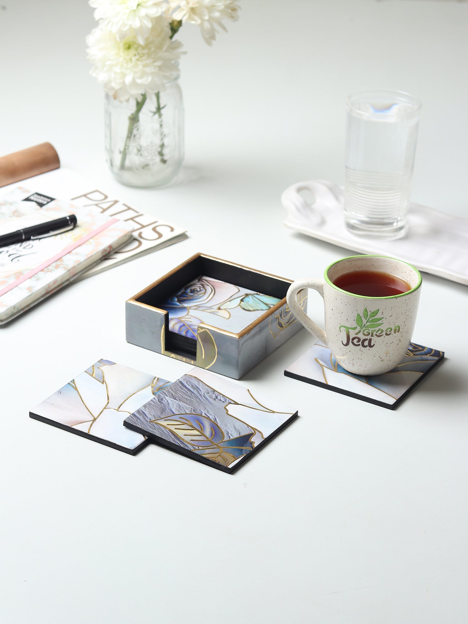 Azure Whisper Coaster Set of 6
