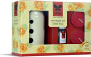 Vapourizer Set Ceramic 5Ml With 2 Tealights in Amber Rose Colour - HomeTown