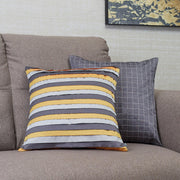 Modern Pleated Set Of 2 Cushion Cover 40x40 Cm in Charcoal Colour - HomeTown
