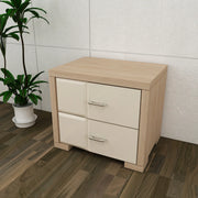 Jordan Night Stand in Sonam Oak & White Colour - HomeTown