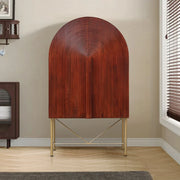 Cressida Solidwood Bar Unit in Walnut Colour - HomeTown