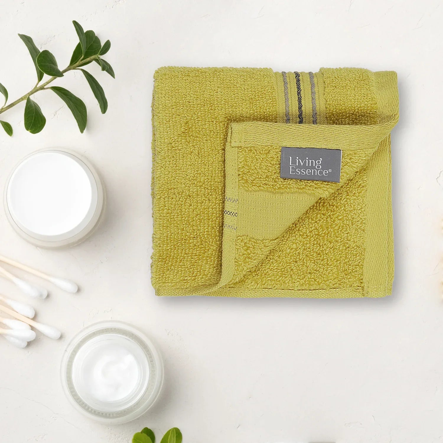 Nora Cotton Face Towel in Apple Colour