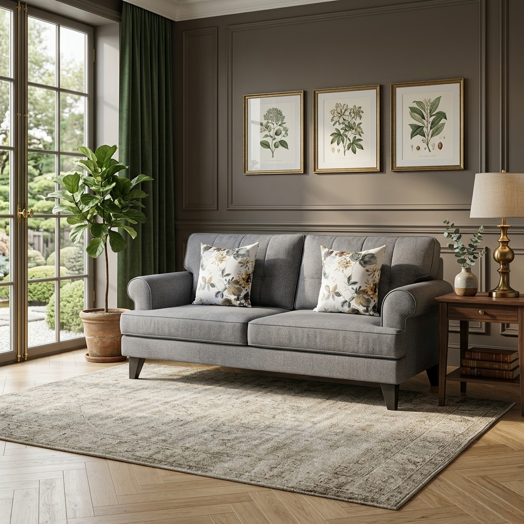 PADDINGTON FAB 3S SOFA GREY