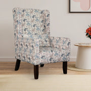 Daisy Fabric Wing Chair in Beige Colour - HomeTown