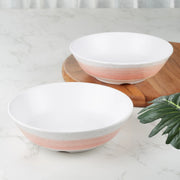 Emilia Melamine Serving Bowl 800 Ml Set of 2 in Pink Colour - HomeTown