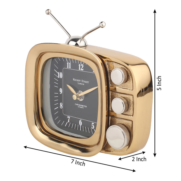De Massion Retro TV Timepiece in Gold dimensions