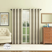 Amour Set of 2 Solid Jacquard Dim Out Curtains 7 Feet in Aqua Colour - HomeTown