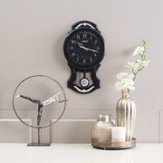 Plastic Wall Clock in Black Colour by Kaiser - HomeTown