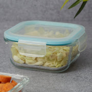 Robust Glass Square Container with PP Lid 520ML in Transparent Colour - HomeTown