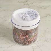 Robusto BPA Free Easy Lock Round Container 1000ml in Transparent & White Colour - HomeTown