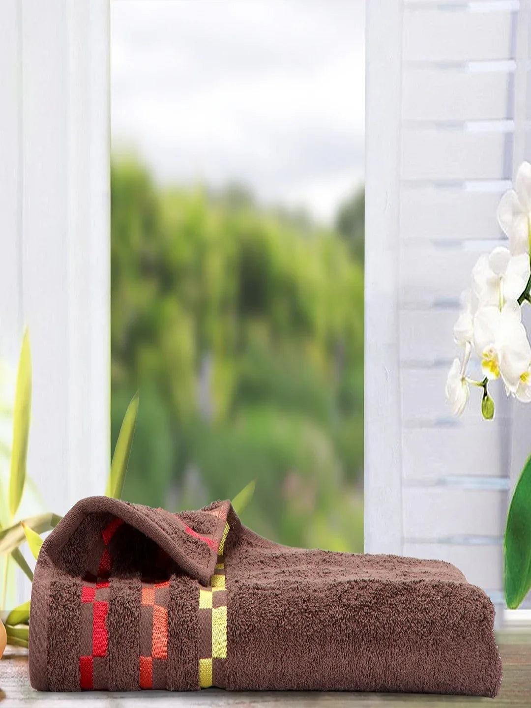 Sonoma Cotton Bath Towel 70X150 Cm 450 Gsm in Brown Colour - HomeTown