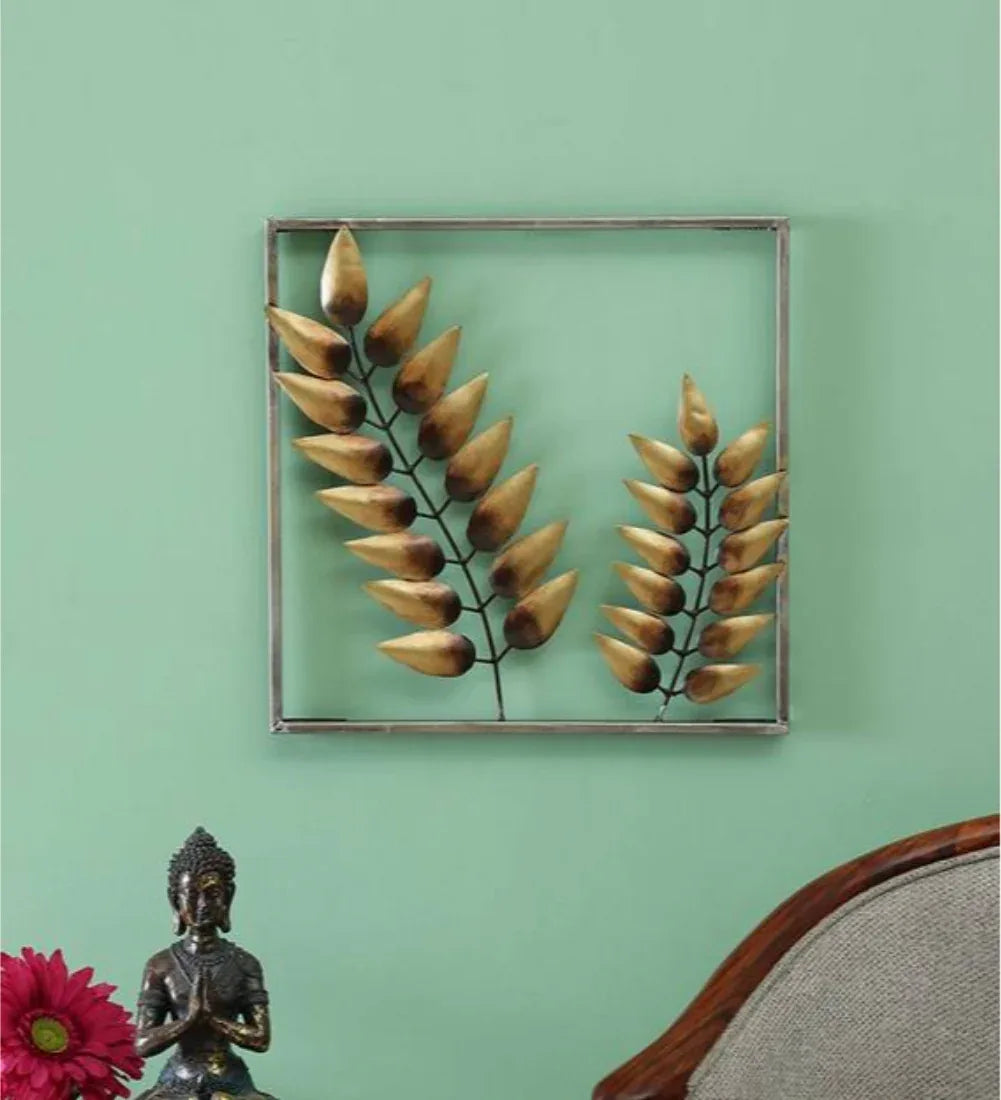 Wall Decor Metal Unicom Leaves by Vedas - HomeTown